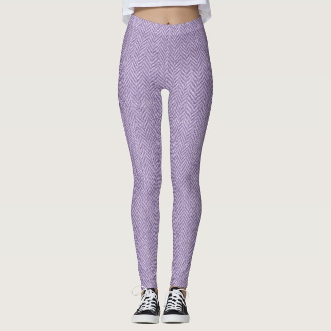 Legging Textura Clássica De Arenque De Osso - Timel Sem Co (Frente)