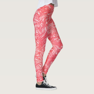 Legging Textura colorida "aguardente de morango"