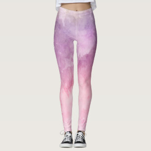 Legging Textura cor-de-rosa da aguarela