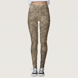 Legging Textura da pele do elefante