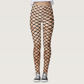 Legging Textura das redes de pesca com cruz