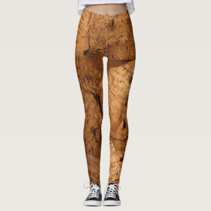 Legging Textura de Cork Autêntica