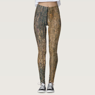 Legging Textura de madeira