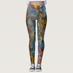 Legging Textura de madeira Petrificada