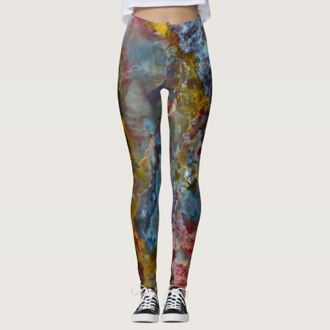 Legging Textura de madeira Petrificada (Frente)