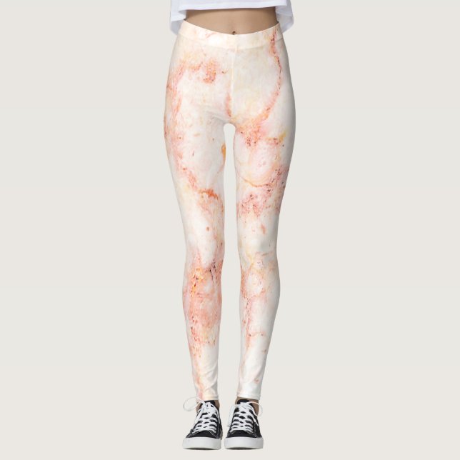 Legging Textura de Mármore Feminina e na Moda (Frente)