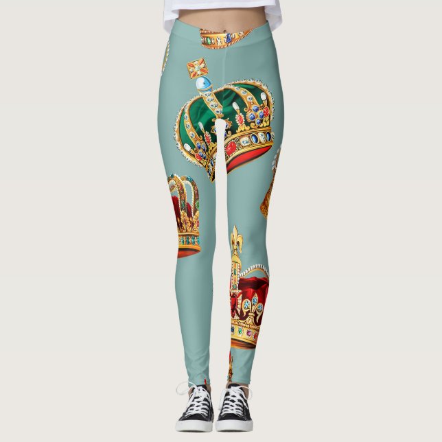 Legging Textura de Moda Barroca ouro (Frente)