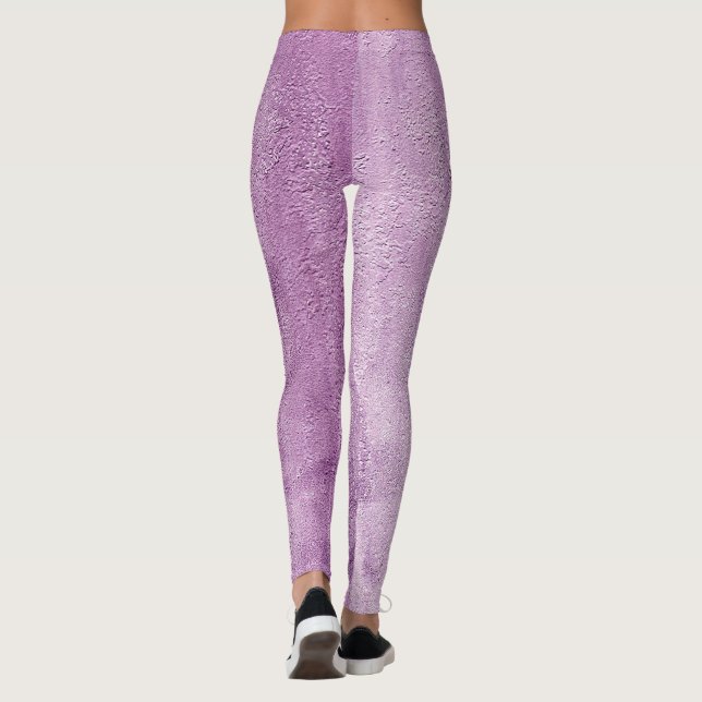 Legging textura de pedra de abstrato (Verso)