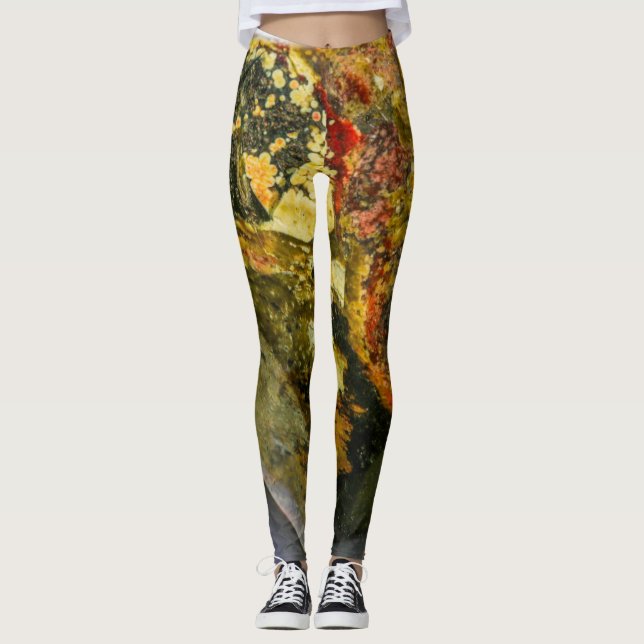Legging Textura de pedras de semicarprecioso (Frente)