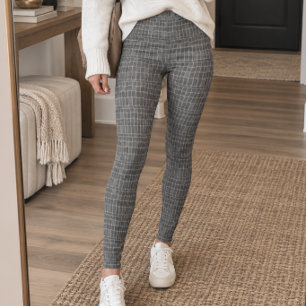 Legging Textura de Pele de Crocodilo Cinza