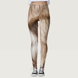 Legging Textura de pele elegante