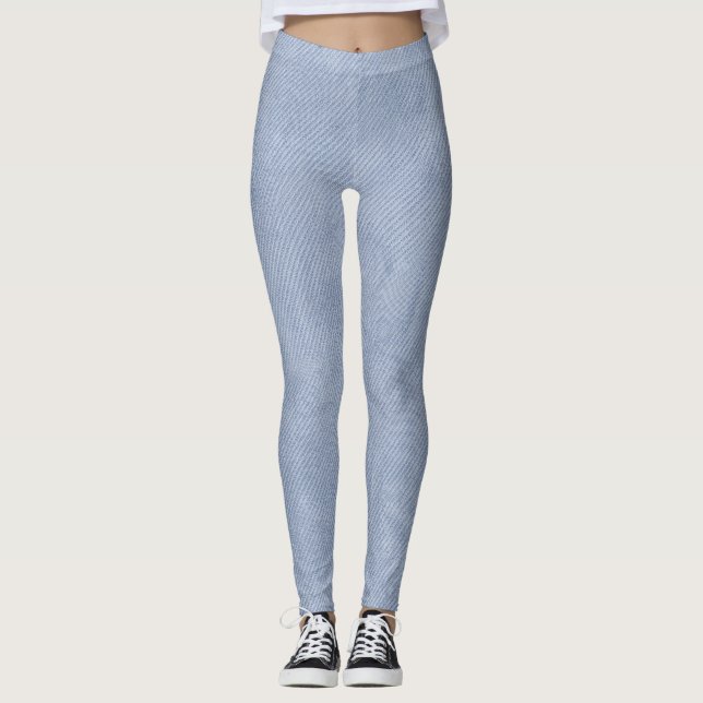 Legging Textura de Tecido de Denim Macio (Frente)