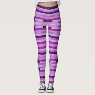 Legging Textura de Tecido em ponto de distribuição Roxo Gi