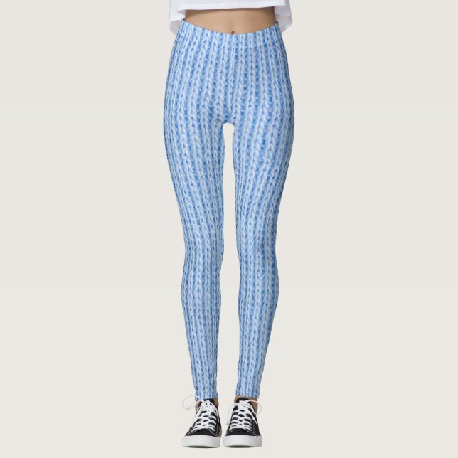 Legging Textura de tecido riscado, tecido real. (Frente)