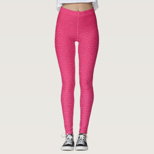 Legging Textura de tecido rosa de luxo fino.