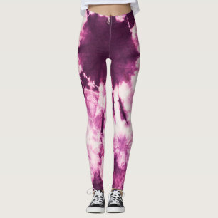 Legging Textura de Tie Dye Batik Roxo
