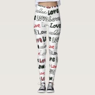 Legging Textura do Marcador de Amor Invisível