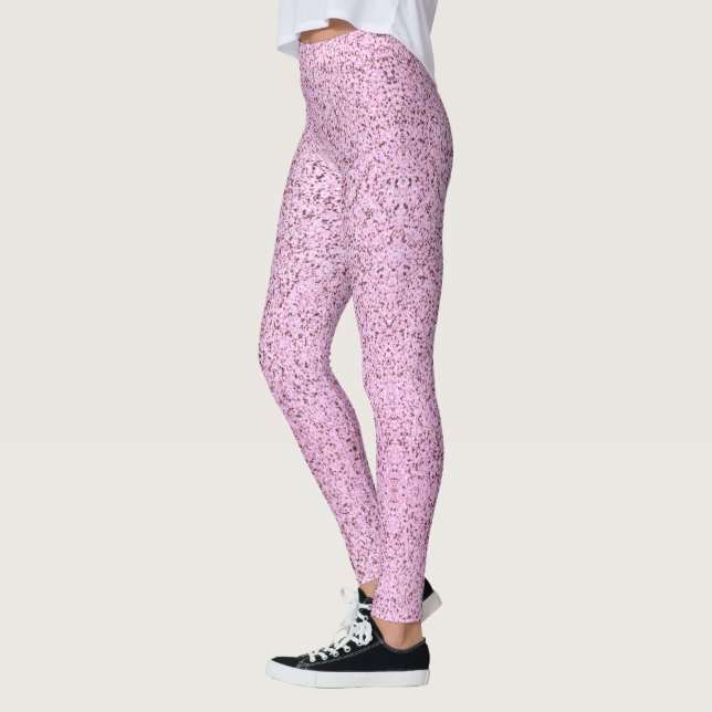 Legging Textura em betão rosa Pastel (Esquerda)