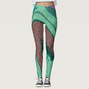 Legging Textura em mármore colorida