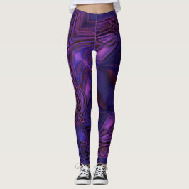 Legging Textura esmaecida de azul a roxo e arranhões digit