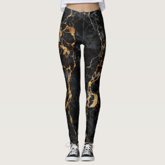 Legging Textura Marble: Superfície Elegante Da Pedra.