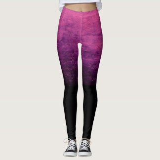 Legging Textura Ombre Preta Envelhecida - Rosa