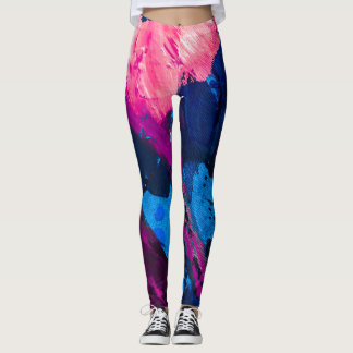 Legging Textura pintada artística, decoração moderna.