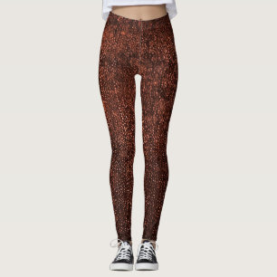 Legging Textura Realista Do Couro Russo