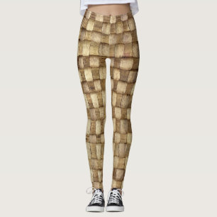 Legging Textura sem costura de Artesanato feita à mão