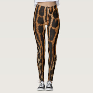 Legging Textura Vintage de Pele-Pau