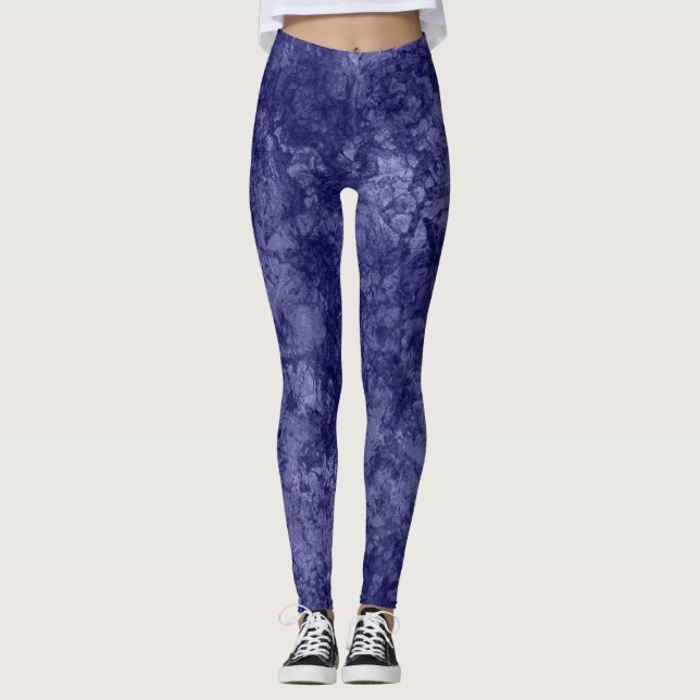 Legging Textura violeta violeta escura texturizada por esc (Frente)