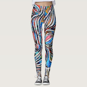 Legging Texturas quebradas: unidade de vidro contida