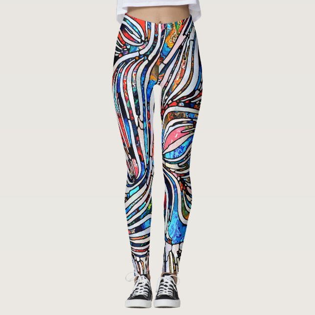 Legging Texturas quebradas: unidade de vidro contida (Frente)