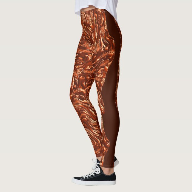 Legging Texturizado marrom terracotta, 'falhou' (Esquerda)