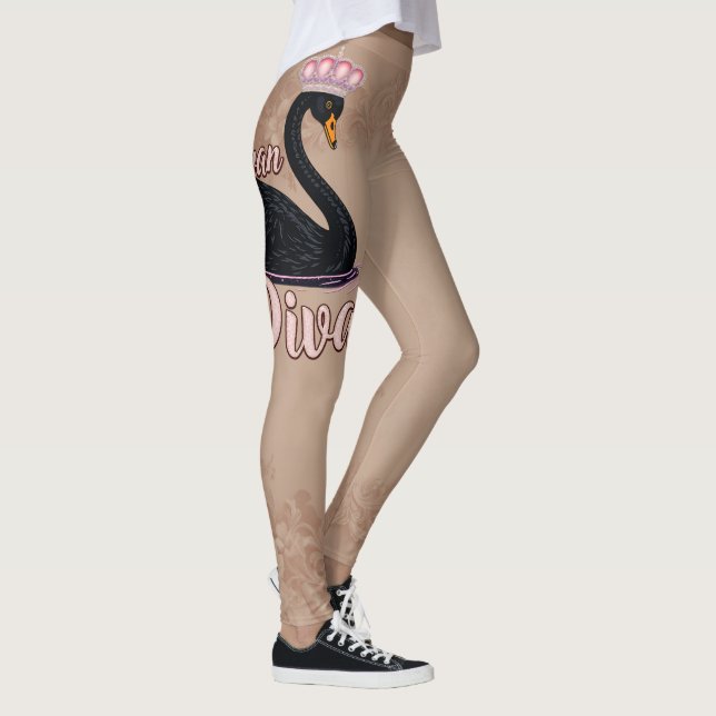 Legging The black swan, queen of the water.  (Direita)