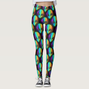 Legging Thunder_Cove da Cabeça da Alienígena Piscando em
