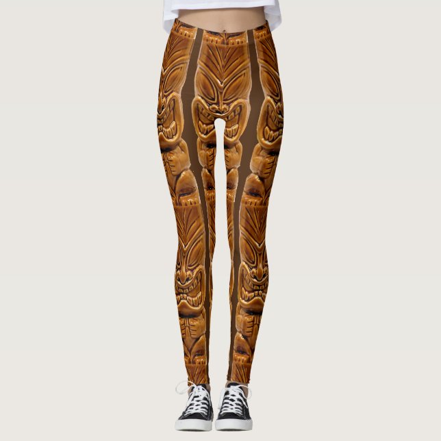 Legging Thunder_Cove da Escultura Tiki Dourada (Frente)