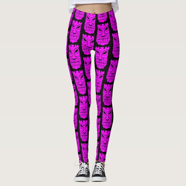 Legging Thunder_Cove da Escultura Tiki Rosa (Frente)