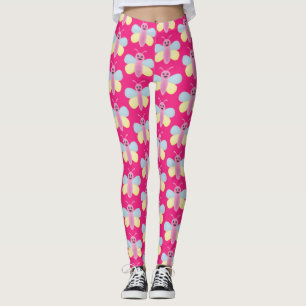 Legging Thunder_Cove de Abelhas Kawaii de várias cores