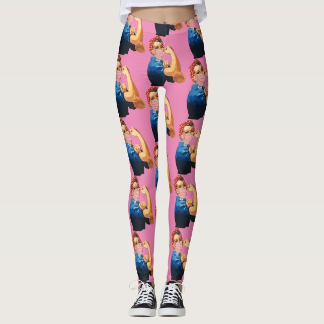 Legging Thunder_Cove de Empoderamento Mascarado para Mulhe (Frente)