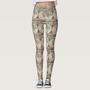 Legging Thunder_Cove do Mapa do Viajante do Mundo