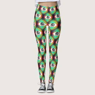Legging Thunder_Cove do Olho de Alienígena de Todos os Vi