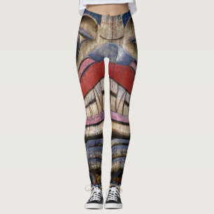 Legging Thunder_Cove Totem de Rosto Polar