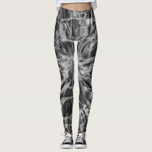 LEGGING TIE DYE BLACK WHITE