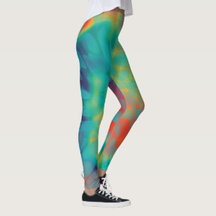 Legging Tie-dye retrô