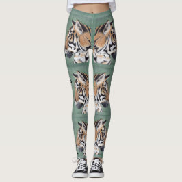 Legging Tiger Eyes Legge Personalize NAME Arte Original