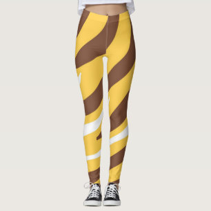 Legging tigre abstrato art