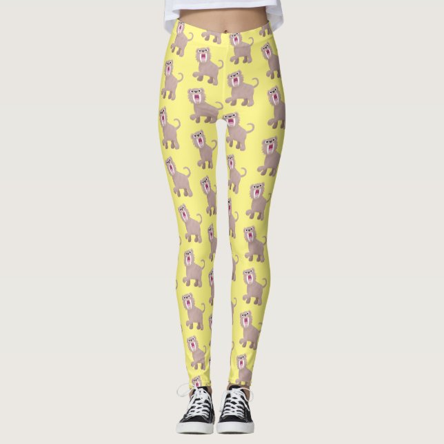 Legging Tigre Smilodon de Tigre de Saber (Frente)