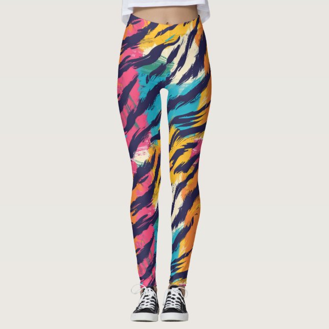 Legging Tigres Coloridos (Frente)