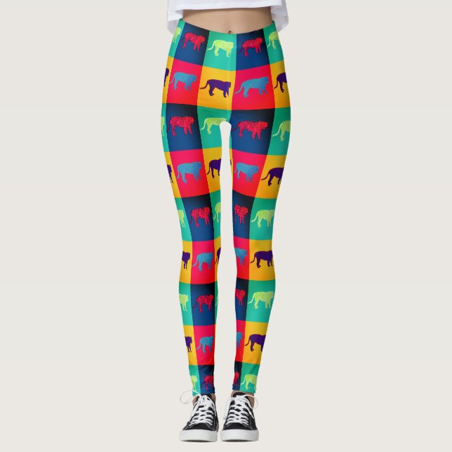 Legging Tigres no estilo pop  (Frente)